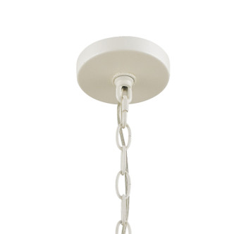 Luna Four Light Mini Chandelier in Matte White + Antique Gold (60-584-MT-GA)