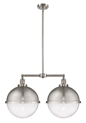 Innovations - 209-SN-HFS-124-SN - Two Light Island Pendant - Franklin Restoration - Brushed Satin Nickel