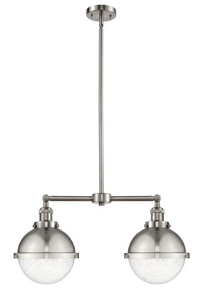 Innovations - 209-SN-HFS-84-SN - Two Light Island Pendant - Franklin Restoration - Brushed Satin Nickel