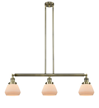 manufacturer_finish:Antique Brass|manufacturer_glass:Cased Matte White Fulton|light_output:220.00lm|color_temperature:2200K|cri:99