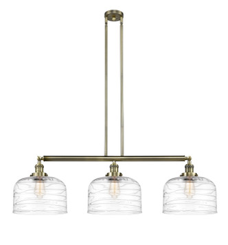manufacturer_finish:Antique Brass|manufacturer_glass:Clear Deco Swirl X-Large Bell|light_output:220.00lm|color_temperature:2200K|cri:99