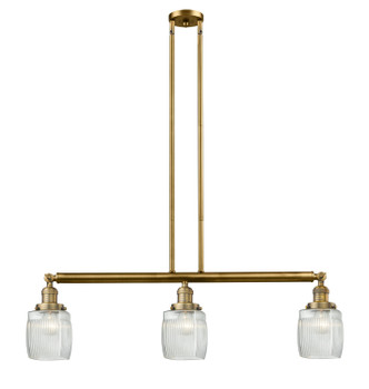 Innovations - 213-BB-G302-LED - LED Island Pendant - Franklin Restoration - Brushed Brass