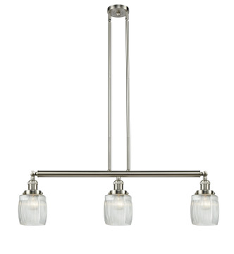 Innovations - 213-SN-G302-LED - LED Island Pendant - Franklin Restoration - Brushed Satin Nickel