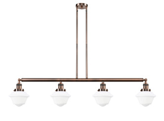 Innovations - 214-AC-G531 - Four Light Island Pendant - Franklin Restoration - Antique Copper
