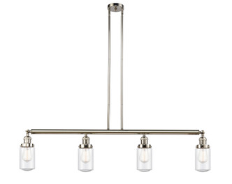 Innovations - 214-PN-G314 - Four Light Island Pendant - Franklin Restoration - Polished Nickel