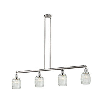 Innovations - 214-SN-G302 - Four Light Island Pendant - Franklin Restoration - Brushed Satin Nickel