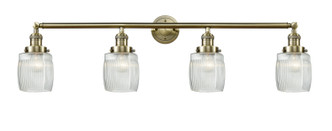 Innovations - 215-AB-G302 - Four Light Bath Vanity - Franklin Restoration - Antique Brass