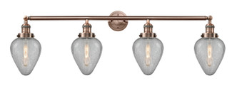 Innovations - 215-AC-G165 - Four Light Bath Vanity - Franklin Restoration - Antique Copper