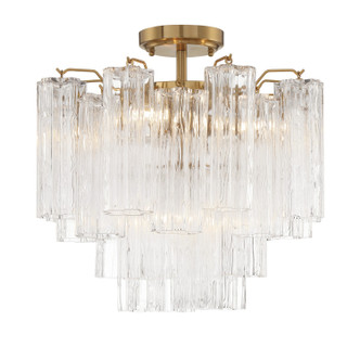Addis Four Light Semi Flush Mount (ADD-300-AG-CL_CEILING)