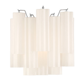 Crystorama - ADD-303-CH-WH - Two Light Wall Sconce - Addis - Polished Chrome