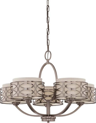 Nuvo Lighting - 60-4725 - Five Light Chandelier - Harlow - Hazel Bronze