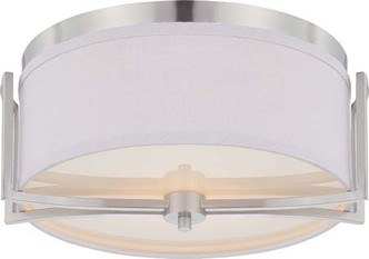 Nuvo Lighting - 60-4761 - Two Light Flush Mount - Gemini - Brushed Nickel