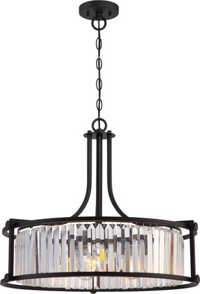 Nuvo Lighting - 60-5771 - Four Light Pendant - Krys - Aged Bronze