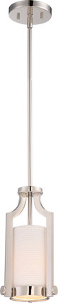 Nuvo Lighting - 60-5884 - One Light Mini Pendant - Meadow - Polished Nickel