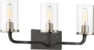 Nuvo Lighting - 60-6123 - Three Light Vanity - Sherwood - Iron Black / Brushed Nickel
