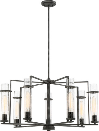 Nuvo Lighting - 60-6387 - Seven Light Chandelier - Donzi - Iron Black
