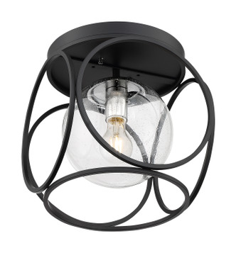 Nuvo Lighting - 60-6936 - One Light Flush Mount - Aurora - Black / Polished Nickel