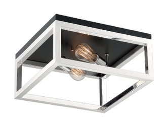 Nuvo Lighting - 60-7095 - Two Light Flush Mount - Cakewalk - Polished Nickel