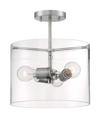 Sommerset Three Light Semi Flush Mount (60-7178)
