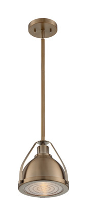Nuvo Lighting - 60-7201 - One Light Pendant - Barbett - Burnished Brass