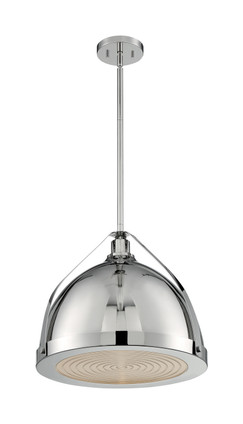 Nuvo Lighting - 60-7213 - One Light Pendant - Barbett - Polished Nickel