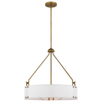 Nuvo Lighting - 60-7691 - Four Light Pendant - Halter - Natural Brass
