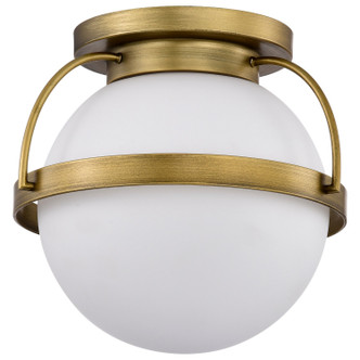 Nuvo Lighting - 60-7781 - One Light Flush Mount - Lakeshore - Natural Brass
