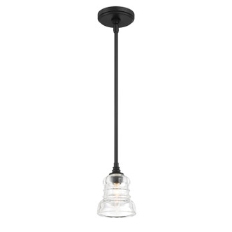 Crystorama - GRG-1040-MK - One Light Mini Pendant - Gregory - Matte Black