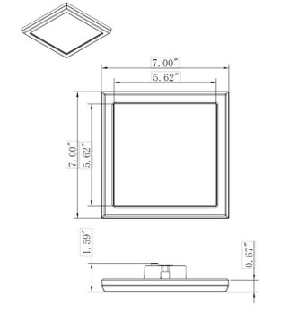 LED Flush Mount (62-1714)
