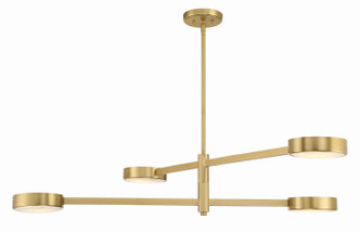 Crystorama - ORS-734-MG-ST - Four Light Chandelier - Orson - Modern Gold