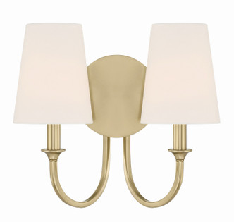 Crystorama - PAY-922-VG - Two Light Wall Sconce - Payton - Vibrant Gold