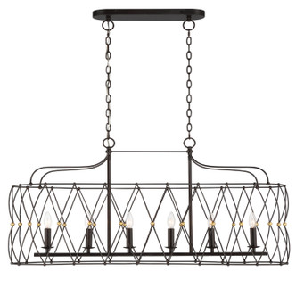Crystorama - ZUC-A9037-EB-GA - Six Light Chandelier - Zucca - English Bronze + Antique Gold
