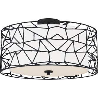 Newcastle Four Light Semi-Flush Mount (QSF5274MBK) Newcastle Four Light Semi-Flush Mount (QSF5274MBK)