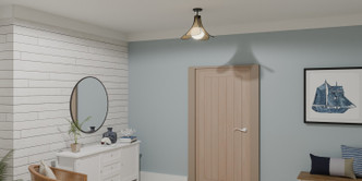 Quoizel Semi-Flush Mount One Light Semi Flush Mount (QSF6207MBK)