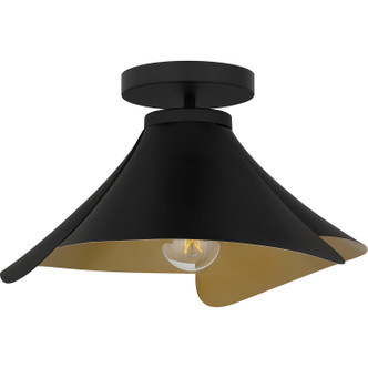 Quoizel Semi-Flush Mount One Light Semi Flush Mount (QSF6747MBK) Quoizel Semi-Flush Mount One Light Semi Flush Mount (QSF6747MBK)