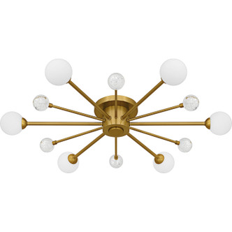 manufacturer_finish:Brushed Gold|manufacturer_glass:Shade 1: Opal Etched Glass - Shade 2: Crystal With Bubble|light_source:Xenon|light_output:Unspecified|color_temperature:Unspecified|cri:Unspecified