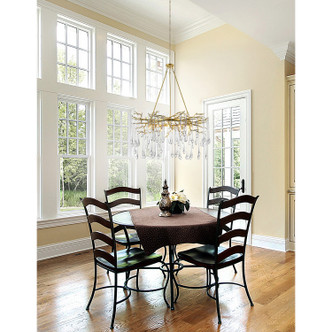 Anita 12 Light Chandelier in Gold Leaf (401-1094P43-12-620) Anita 12 Light Chandelier in Gold Leaf (401-1094P43-12-620)