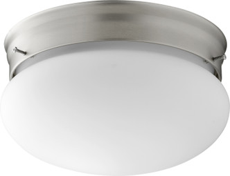 Quorum - 3023-6-65 - One Light Ceiling Mount - 3023 Opal Mushrooms - Satin Nickel|Satin Opal