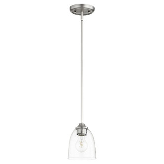 Quorum - 3127-265 - One Light Pendant - Jardin - Satin Nickel|Clear Seeded