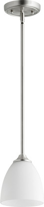 Quorum - 3127-65 - One Light Pendant - Jardin - Satin Nickel