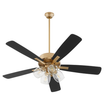 Quorum - 4525-0480 - 52 Ceiling Fan - Ovation - Aged Brass