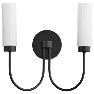 Quorum - 5024-2-59 - Two Light Wall Mount - Jerome - Matte Black