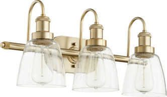 Quorum - 508-3-80 - Three Light Vanity - Hollis - Aged Brass