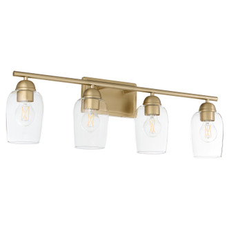 Quorum - 5112-4-80 - Four Light Vanity - Wallinger - Aged Brass