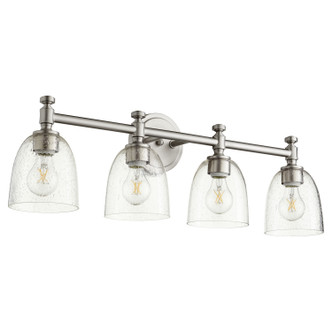 Quorum - 5122-4-265 - Four Light Vanity - Rossington - Satin Nickel|Clear Seeded