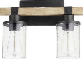 Quorum - 5189-2-69 - Two Light Vanity - Alpine - Textured Black|Driftwood