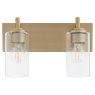 Quorum - 5200-2-80 - Two Light Vanity - Fallstaff - Aged Brass