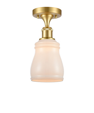 Innovations - 516-1C-SG-G391-LED - LED Semi-Flush Mount - Ballston - Satin Gold