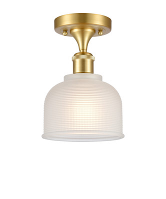 Innovations - 516-1C-SG-G411 - One Light Semi-Flush Mount - Ballston - Satin Gold