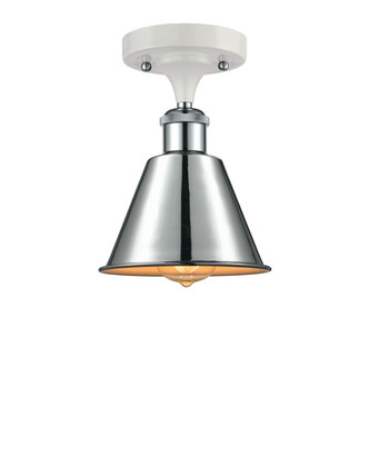 Innovations - 516-1C-WPC-M8 - One Light Semi-Flush Mount - Ballston - White Polished Chrome